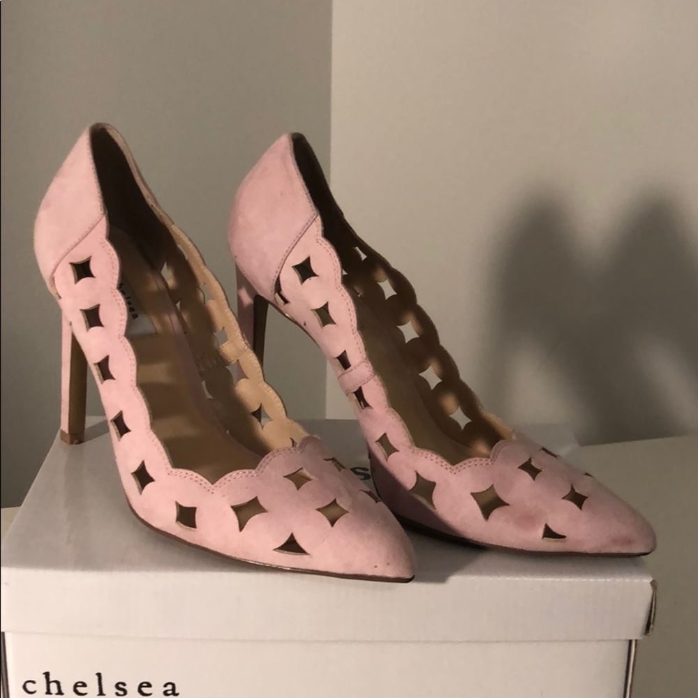Chelsea & Zoe Prissy Blush Women Size 10 heels